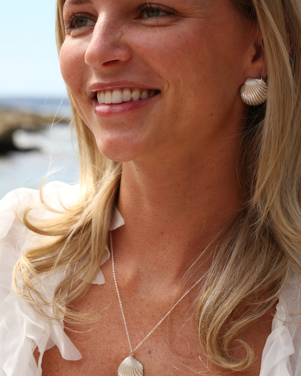 Shell Earrings - Silver