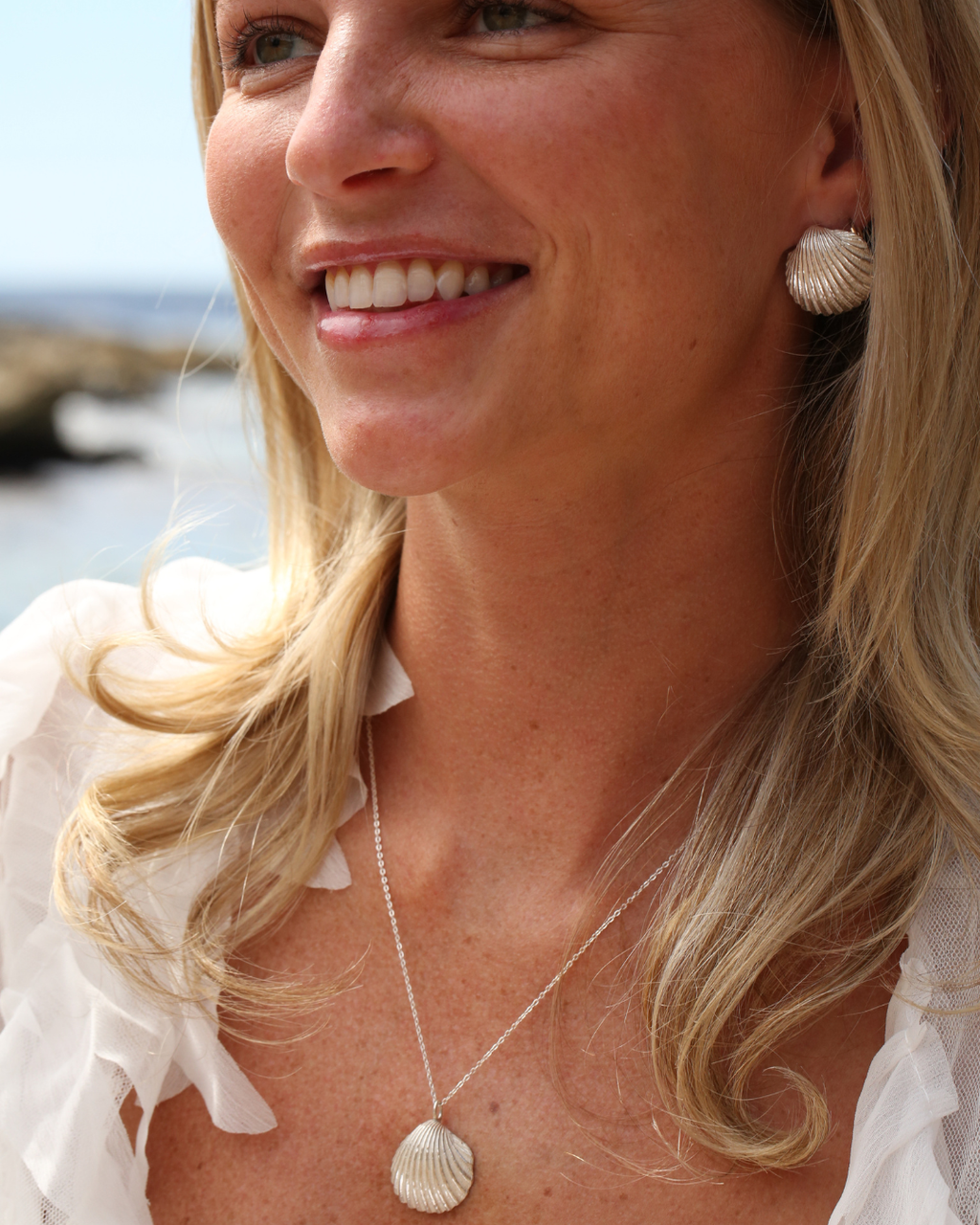 Big Shell Necklace - Silver