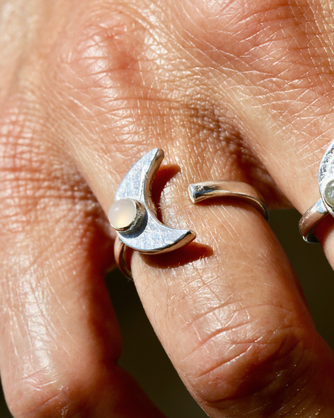 Moon Ring - Pink Quartz