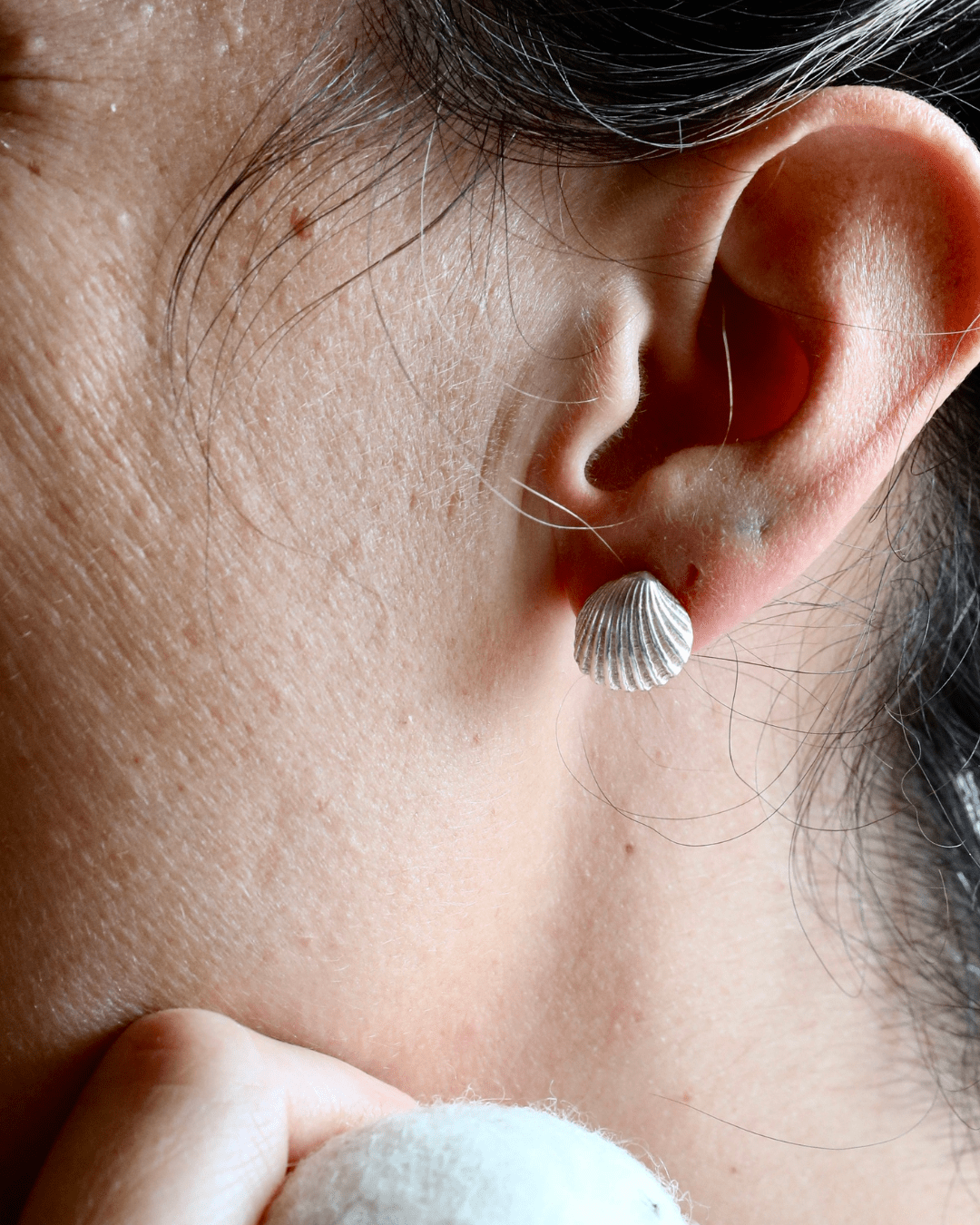 Shell Earrings - Silver