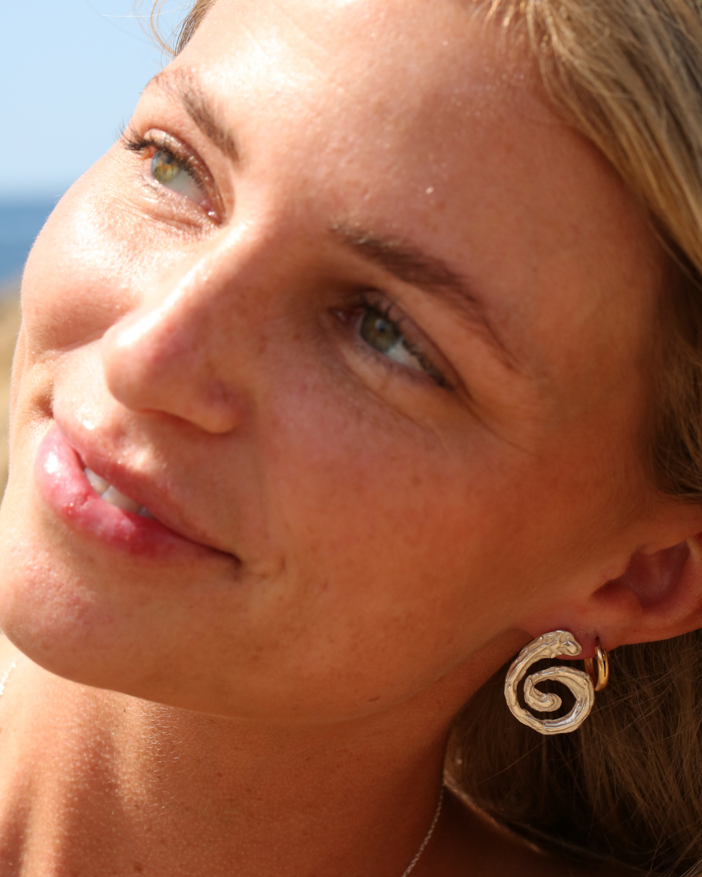 Spiral Earrings - Silver