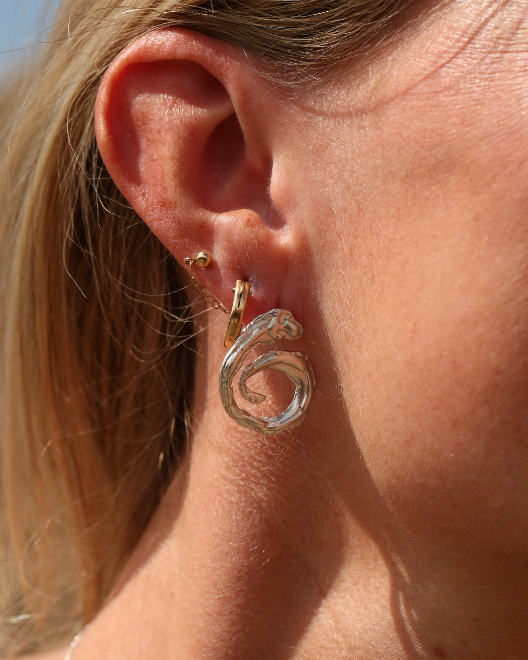Spiral Earrings - Silver