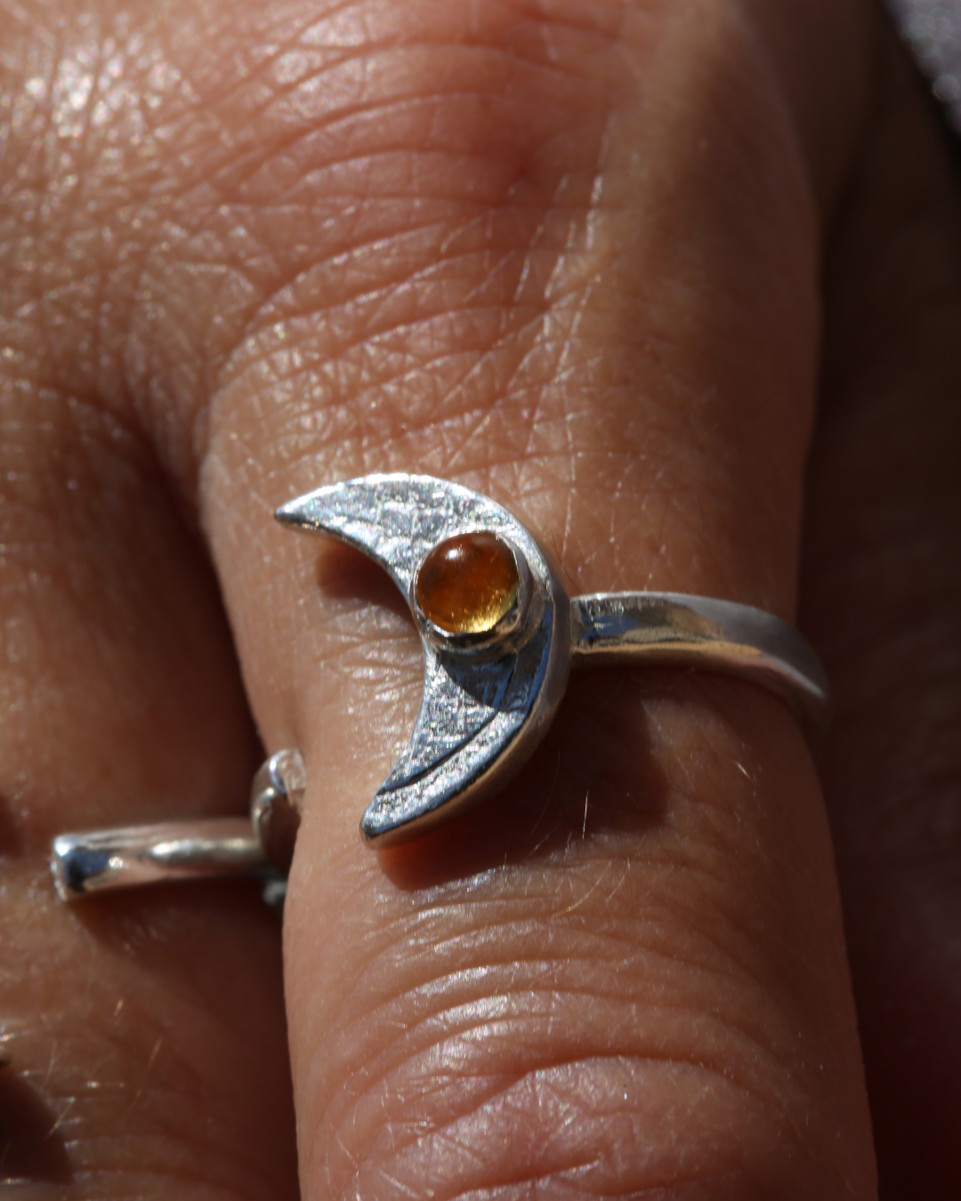 Moon Ring - Citrine