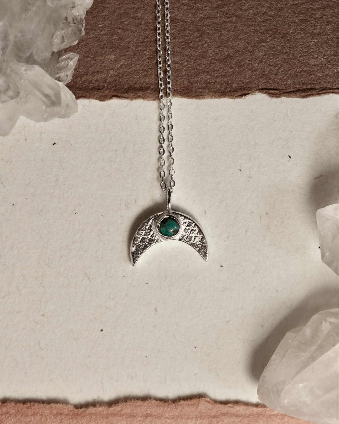Moon Necklace - Turquoise