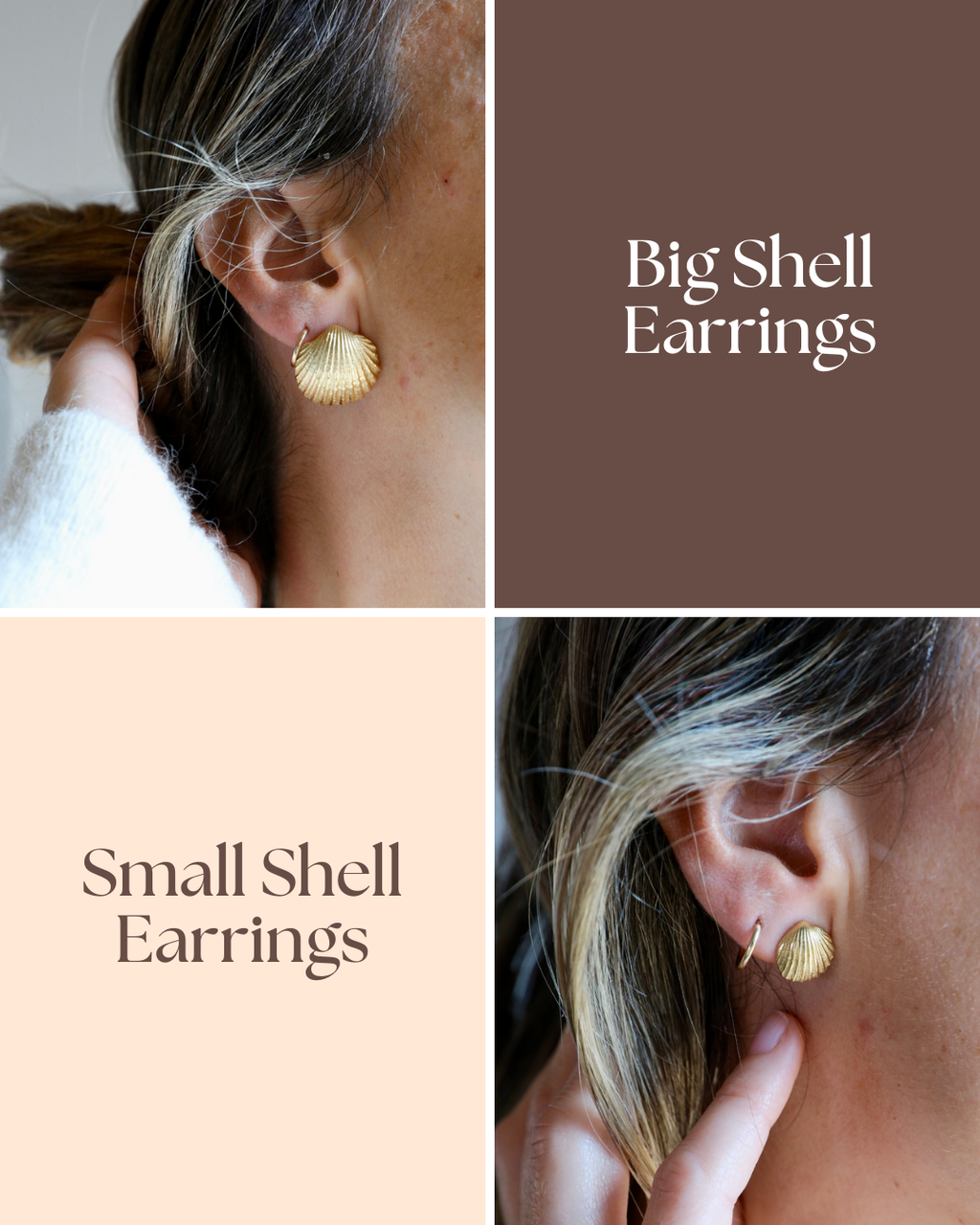 Shell Earrings - Gold