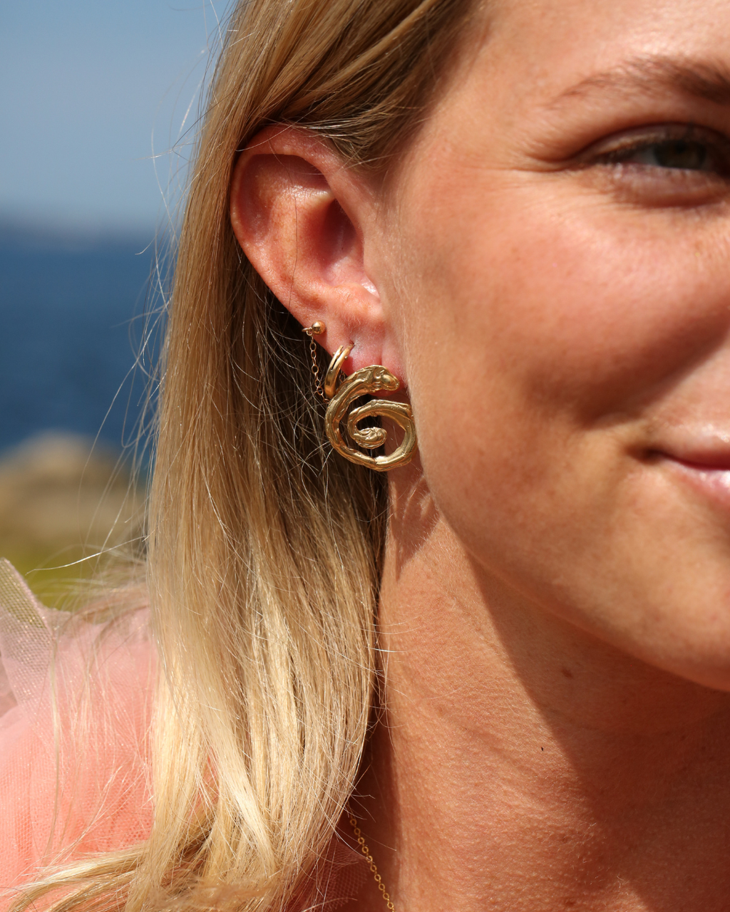 Spiral Earrings - Gold