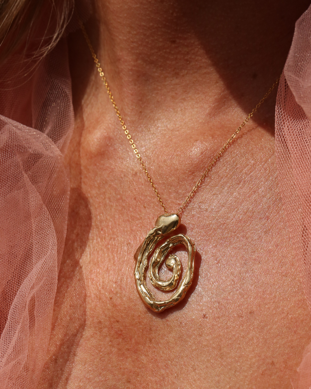 Spiral Necklace - Gold
