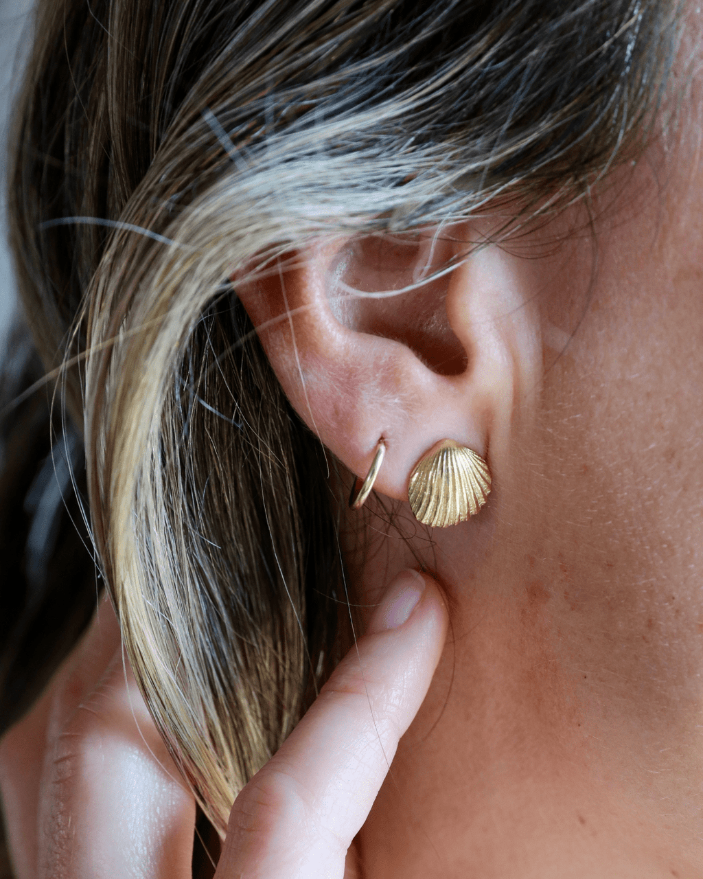 Shell Earrings - Gold