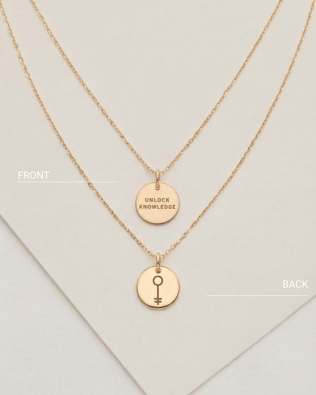 UNLOCK KNOWLEDGE necklace