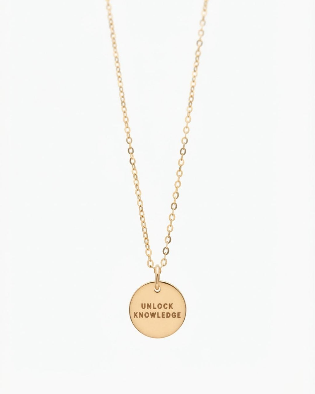 UNLOCK KNOWLEDGE necklace