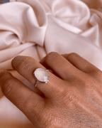 “Quiet Bloom” Chalcedony Ring