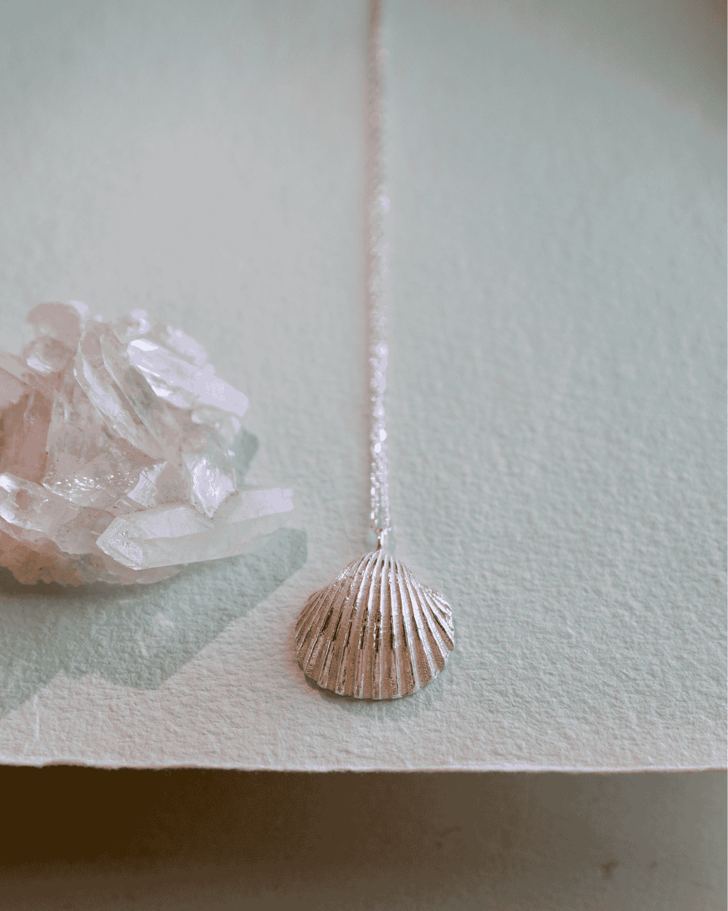 Big Shell Necklace - Silver
