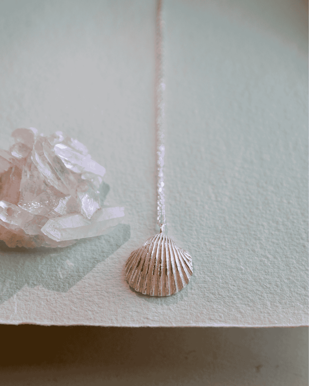 Big Shell Necklace - Silver
