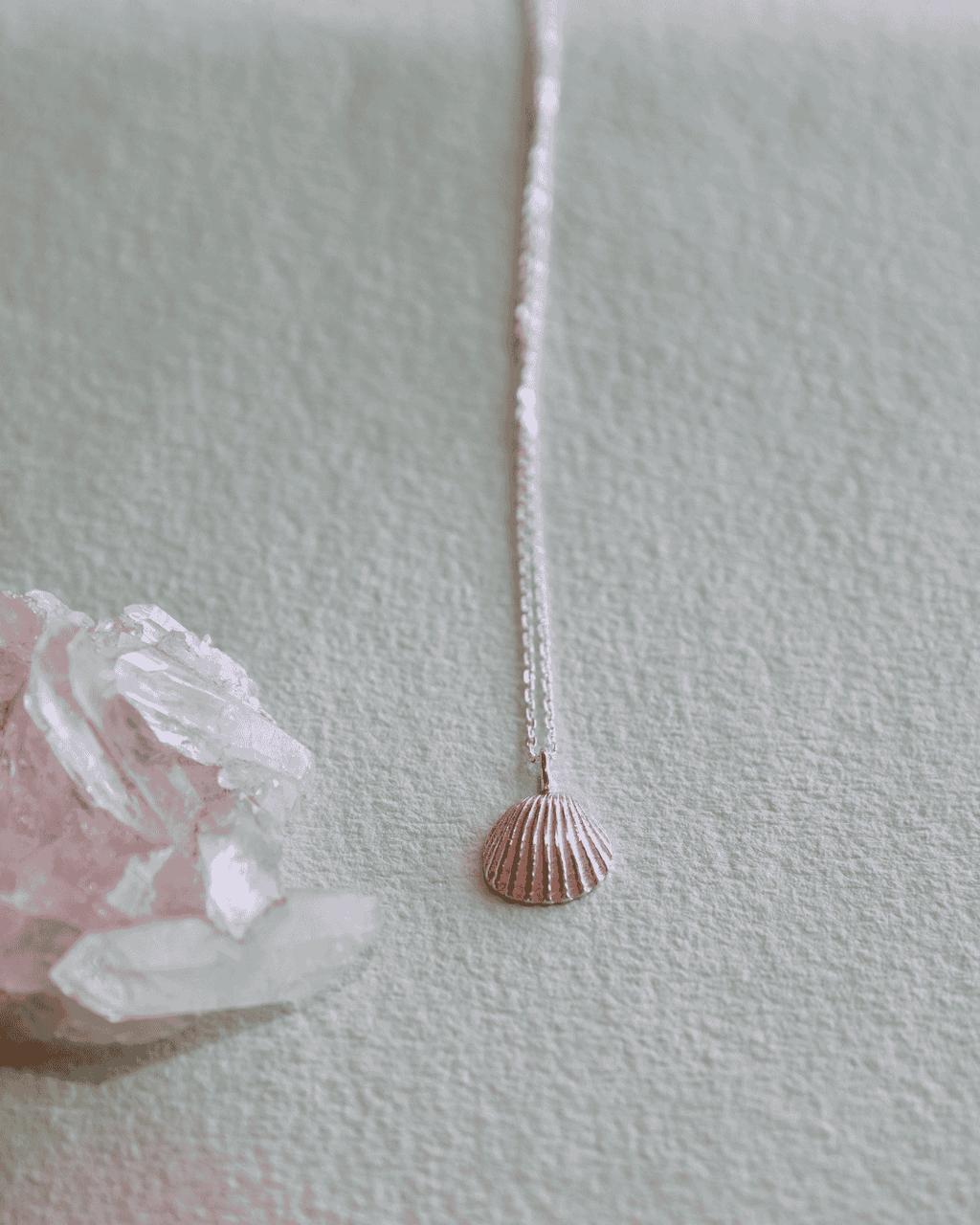Small Shell Necklace - Silver