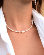 “Soft Tides” Pearl Necklace