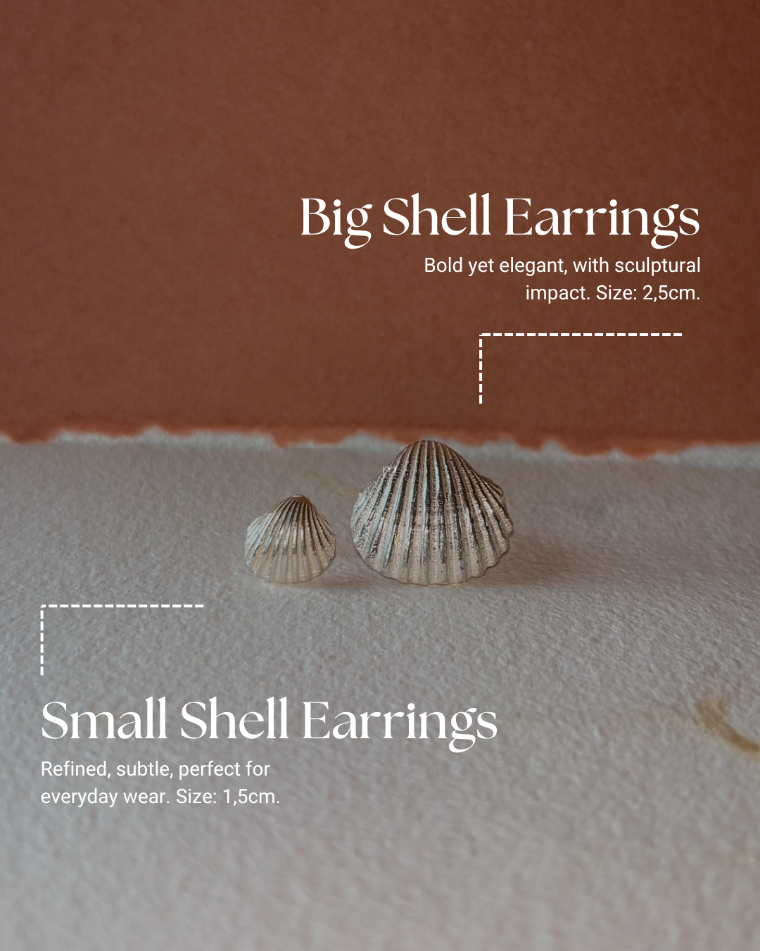 Shell Earrings - Silver